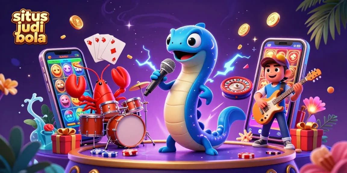 Engage in thrilling experiences with situs judi bola as electric eel DJ performs alongside a lobster drummer and seahorse guitarist.