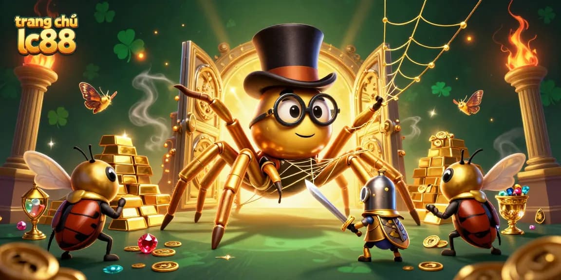 Experience the vibrant world of online gaming at trang chủ lc88 with a captivating 3D illustration.