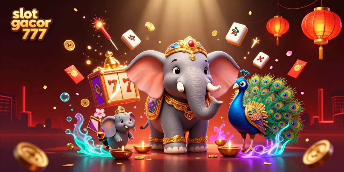 Experience the thrill of slot gacor 777 with vibrant characters and symbols in this engaging casino scene