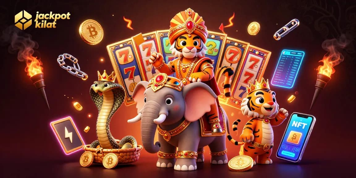 Experience jackpot kilat and swift wins with vibrant slot gameplay illustrated in a colorful scene.