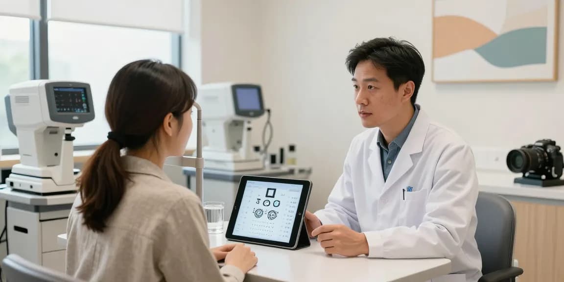 Consultation at SNU Eye Clinic showcasing personalized eye care services.