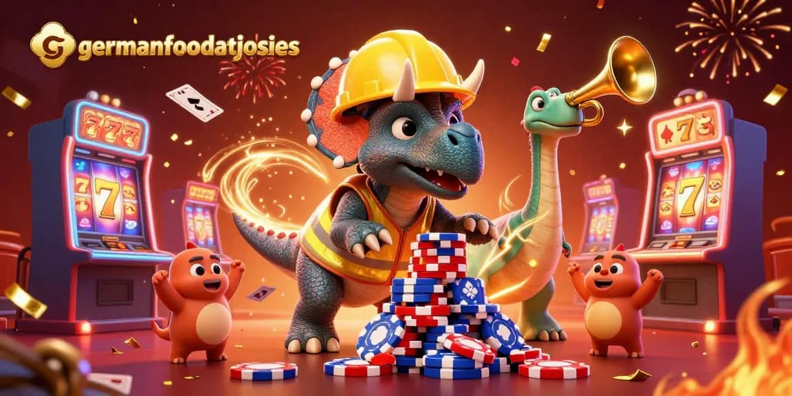 Experience vibrant celebrations at germanfoodatjosies with upbeat slot machines and cheerful characters.