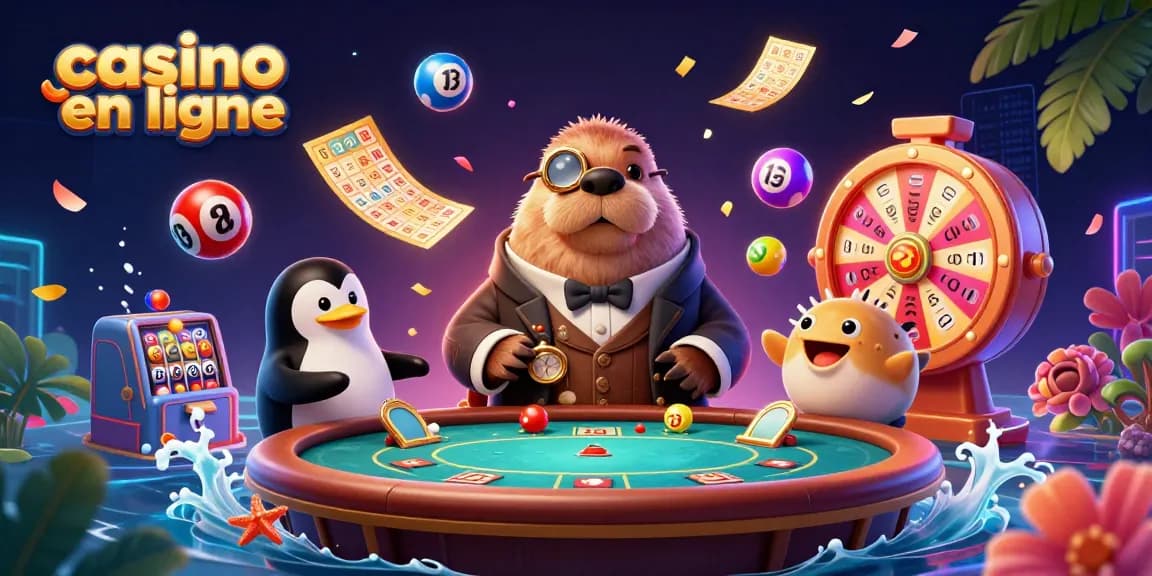 Participez à une action de jeu excitante dans un casino en ligne vibrant avec des personnages uniques et des éléments dynamiques.