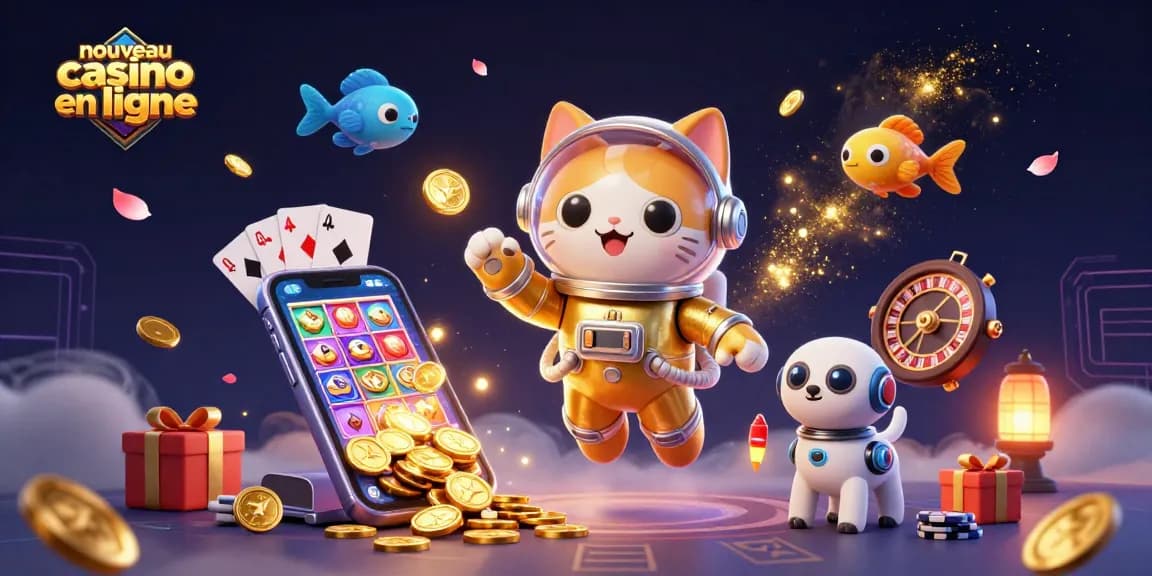 Visitez le nouveau casino en ligne pour découvrir des jeux captivants avec des astronautes et un chien robot.