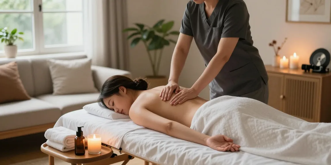 전문가의 출장안마 마사지 서비스와 아늑한 환경을 담은 이미지