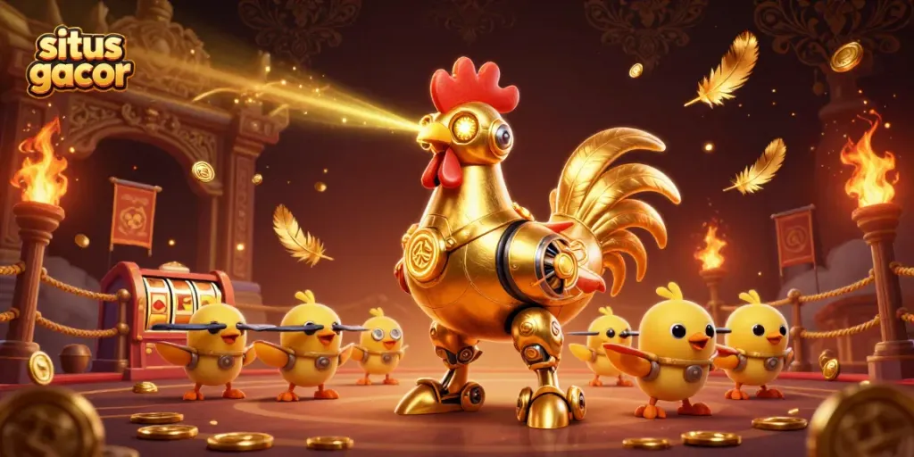 Gamer meraih kemenangan di situs gacor dengan mesin slot penuh emas dan keberuntungan.