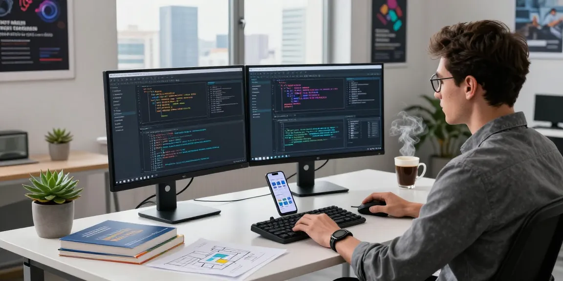 Dynamic workspace at telegraimin.com highlighting innovative software development.