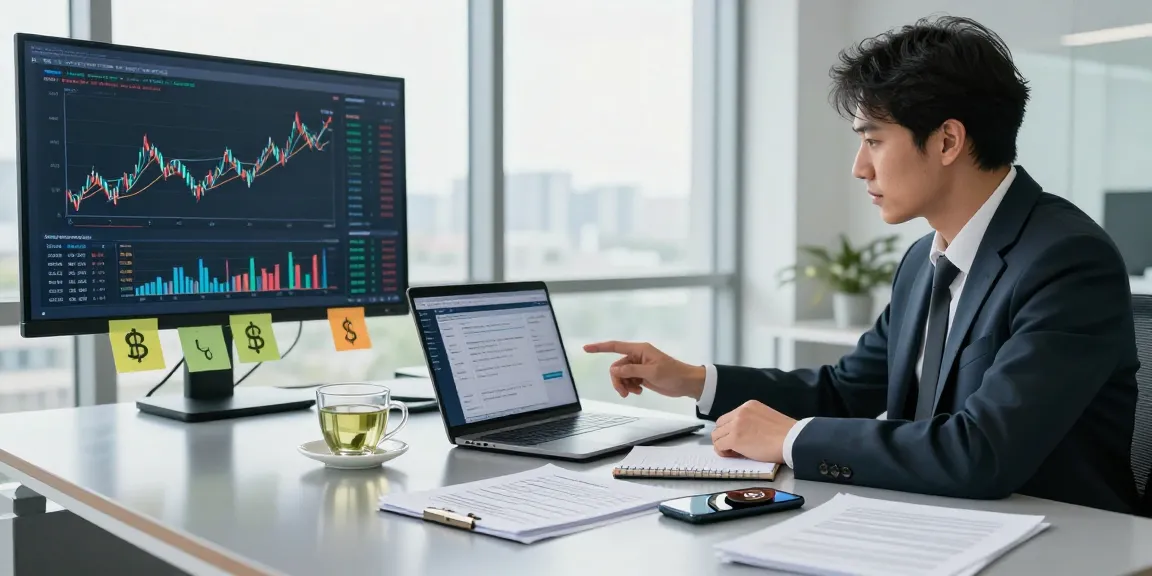 Recover lost crypto with finance consultant analyzing ledgers in modern office.