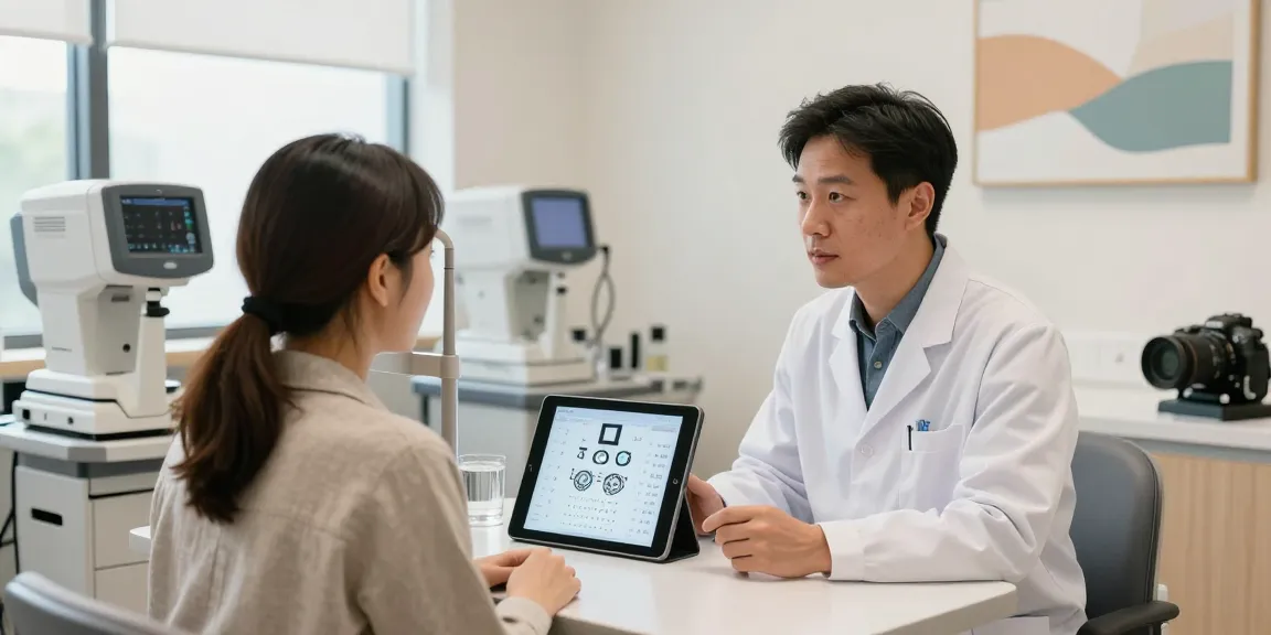 Consultation at SNU Eye Clinic showcasing personalized eye care services.