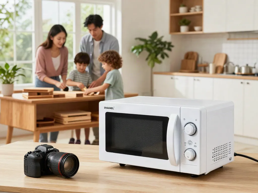 SHASHEL® microwave technology effectively eliminates woodworms, showcasing a family-friendly pest control solution.