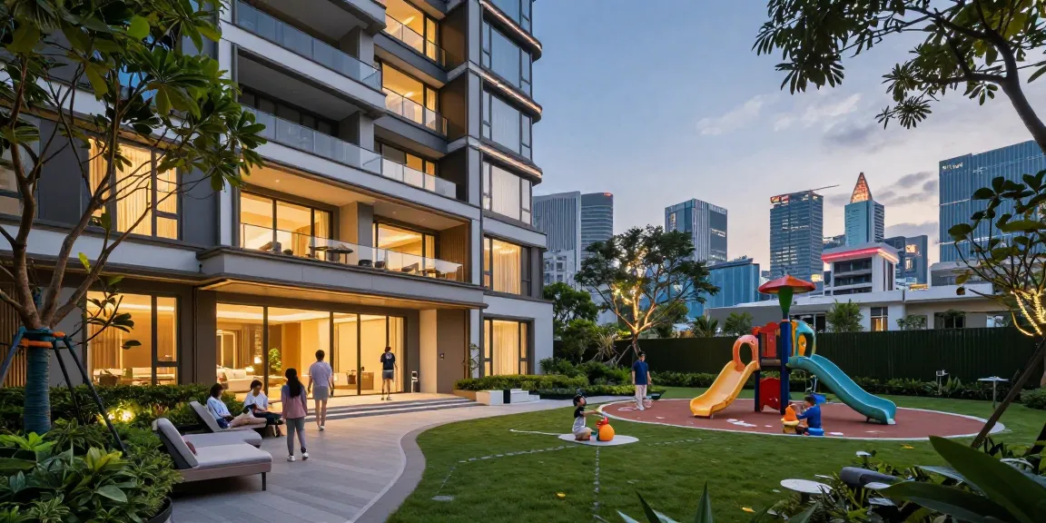 Dover Residences exterior showcasing luxury living and community amenities in Singapore.