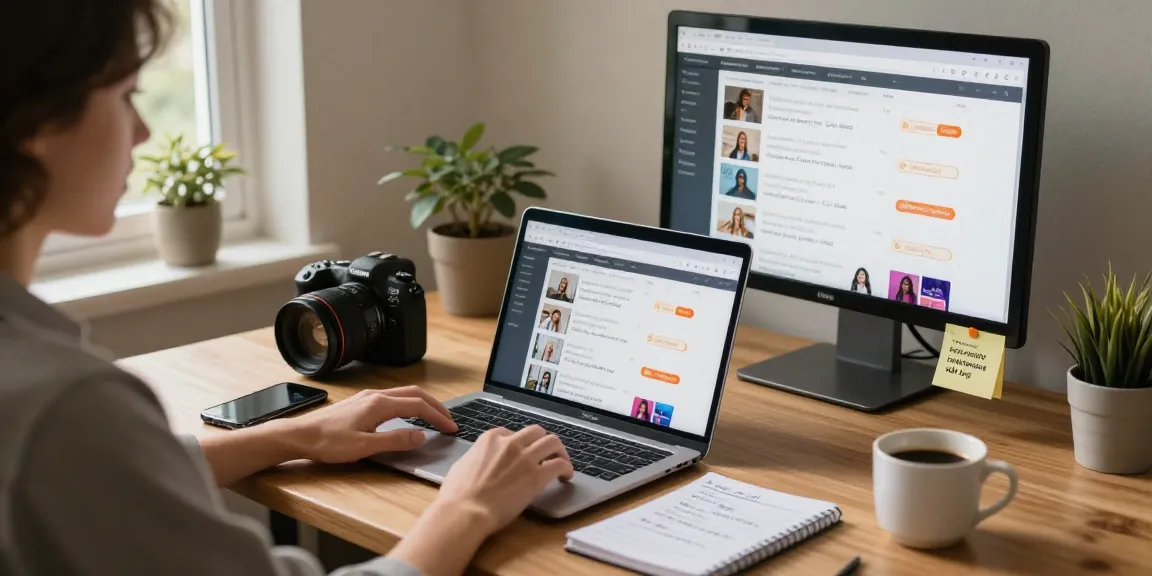 Buy eBay account for sale in a cozy home office, showcasing online browsing with essential tools.