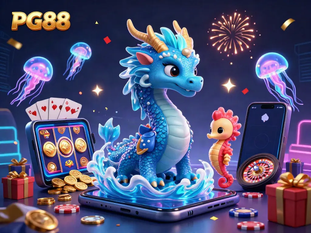 Engage in thrilling gaming at PG88 with vibrant visuals and exciting scenes of casino fun.