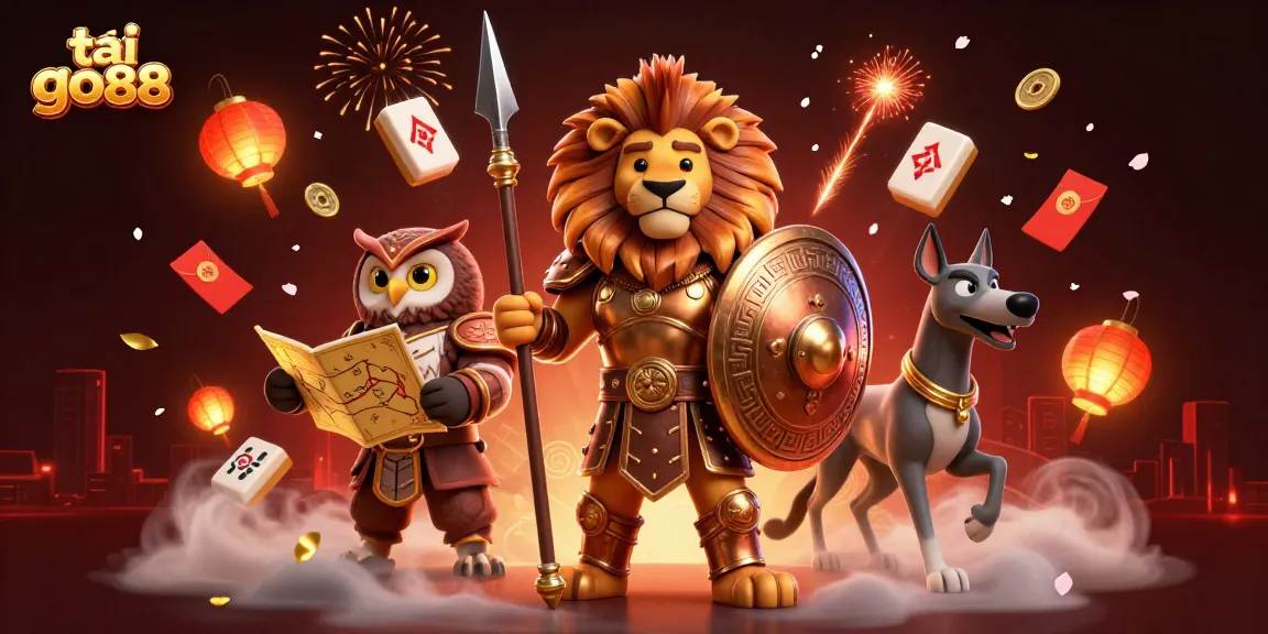 Engage with the vibrant world of tải go88 through a detailed 3D casino illustration filled with dynamic elements.