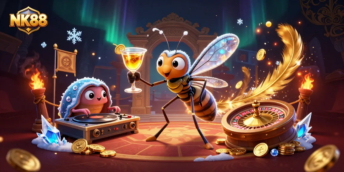 Experience thrilling gameplay at NK88 with vibrant casino characters and dynamic elements
