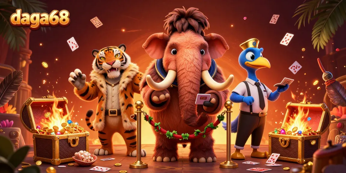 Engage with daga68 cockfighting action in an ultra-detailed 3D illustration showcasing vibrant characters and elements.