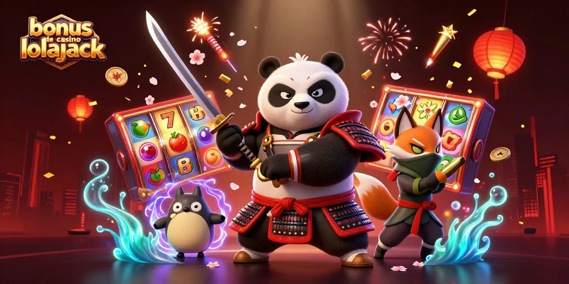 Win big with the bonus de casino lolajack in a vibrant 3D casino scene full of excitement.