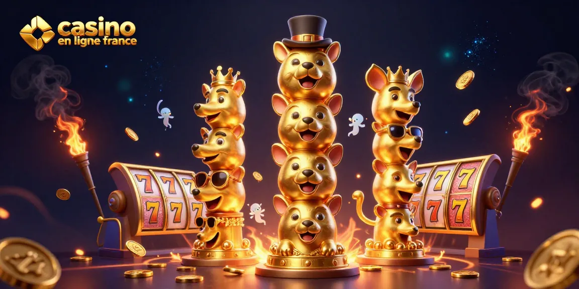 Profitez de l'excitation du casino en ligne France avec une illustration colorée et dynamique qui capture l'essence du jeu.