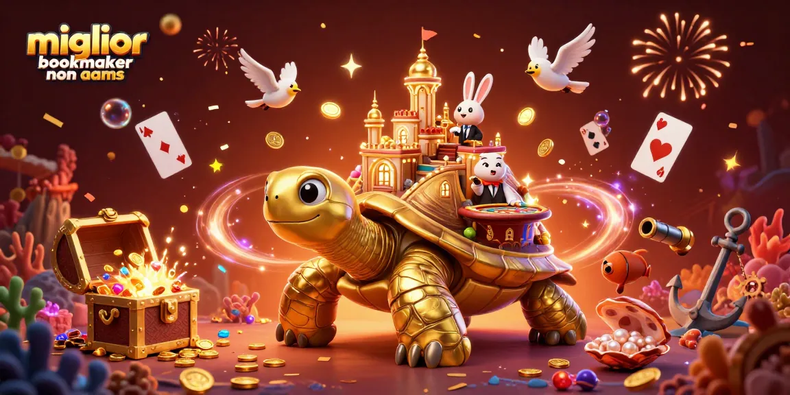 Esplora le opzioni di scommessa nei migliori bookmaker non AAMS con un'illustrazione animata ricca di dettagli.