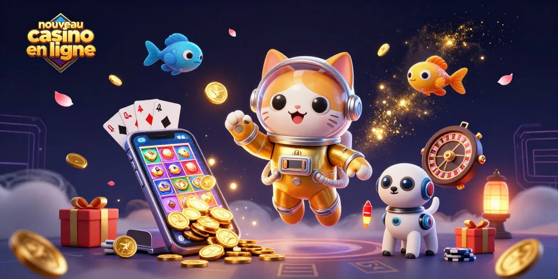Visitez le nouveau casino en ligne pour découvrir des jeux captivants avec des astronautes et un chien robot.