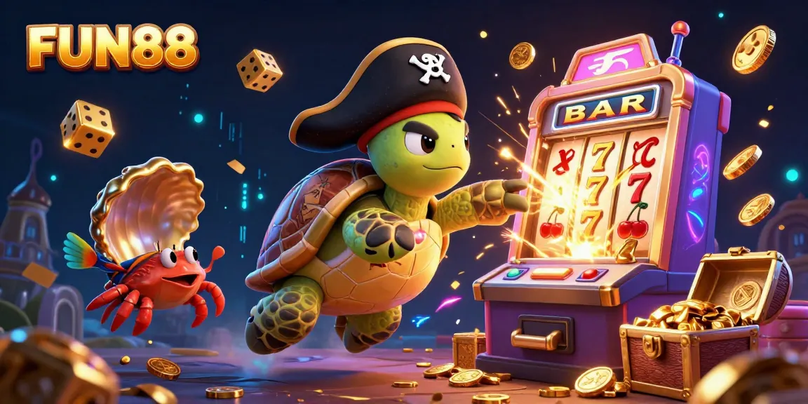 Experience the thrill of FUN88 with engaging casino characters and vibrant gaming action.