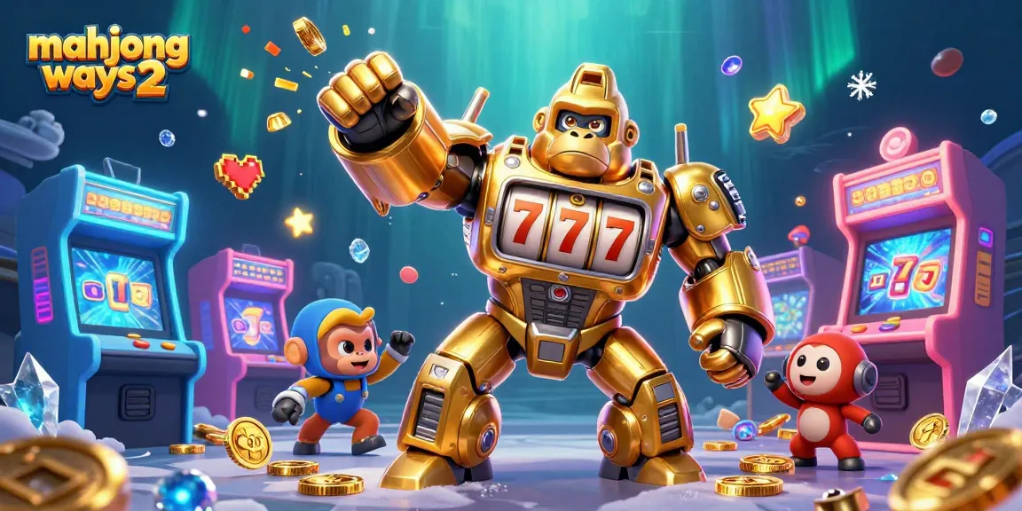 Engage with thrilling casino action in mahjong ways 2 featuring vibrant characters and slot imagery.