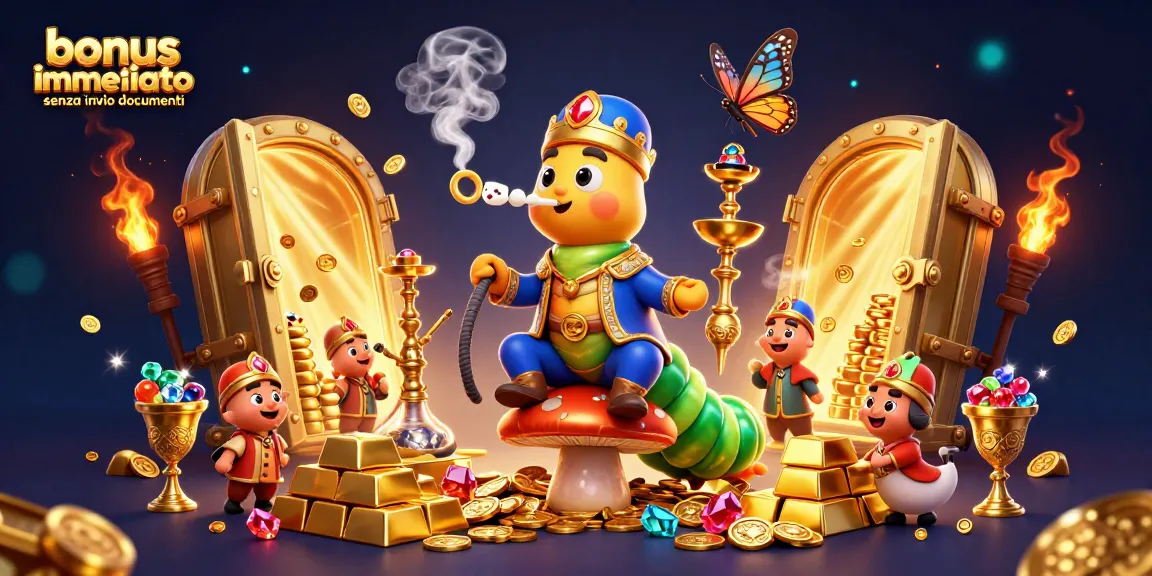 Gioca con un bonus immediato senza invio documenti in un casinò, tra simboli di fortuna e gioielli.