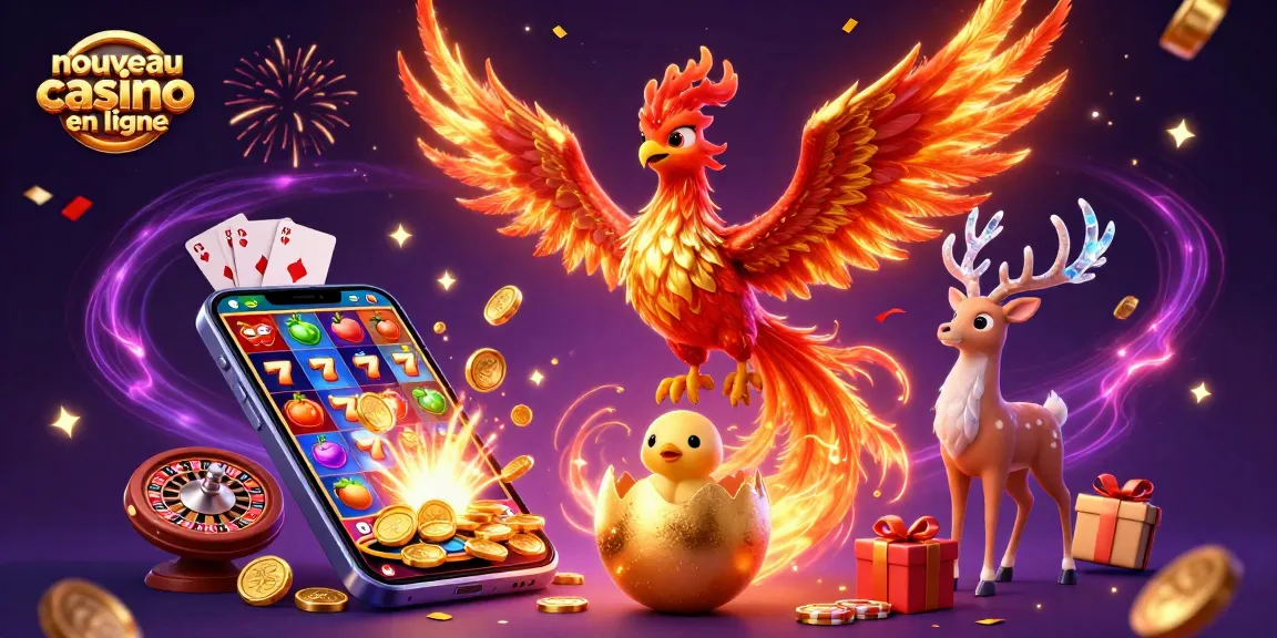 Venez découvrir le nouveau casino en ligne captivant avec un phénix enflammé et des machines à sous colorées.
