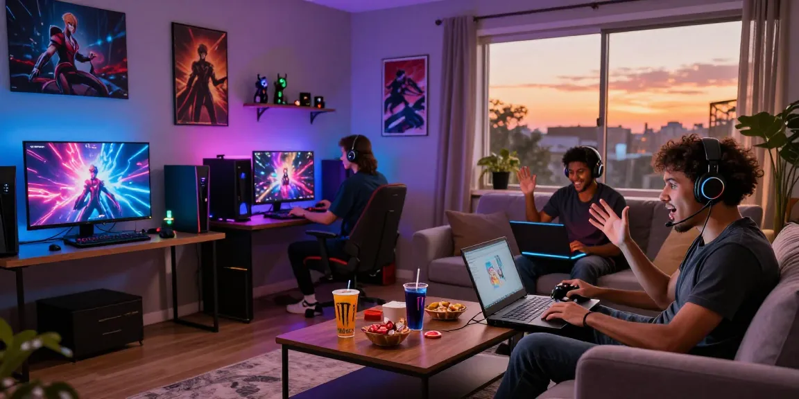 Pengalaman gaming di https://levitraps.com dengan gamer beragam menikmati permainan di ruang modern dan penuh suasana.