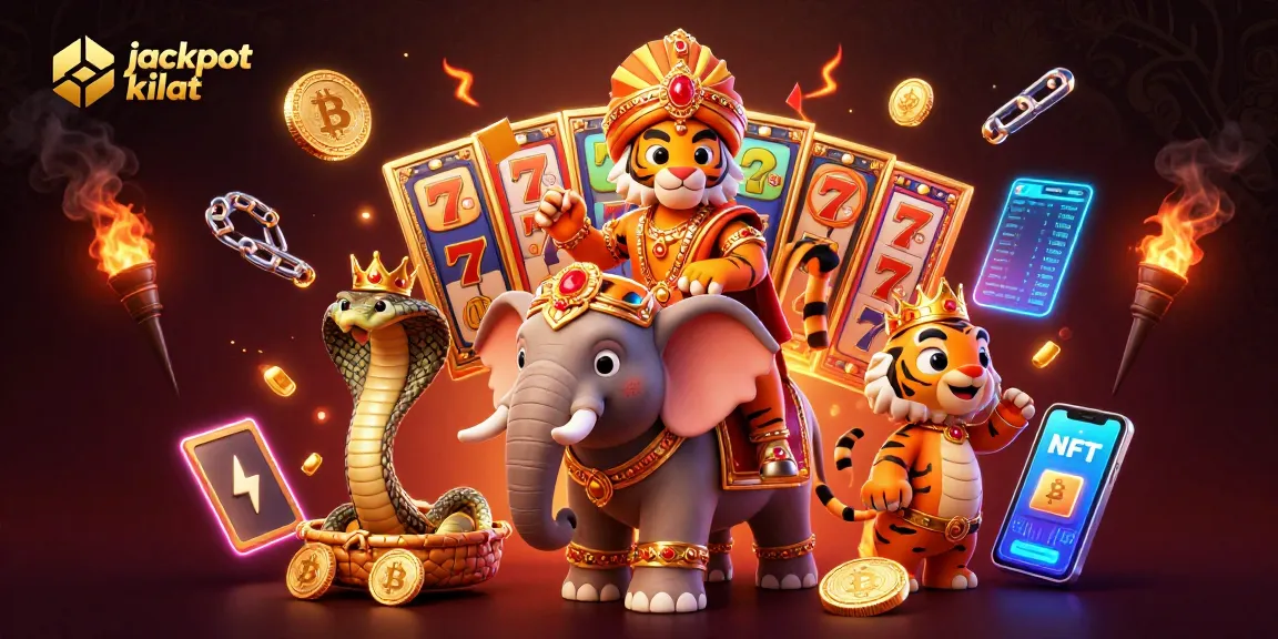 Experience jackpot kilat and swift wins with vibrant slot gameplay illustrated in a colorful scene.