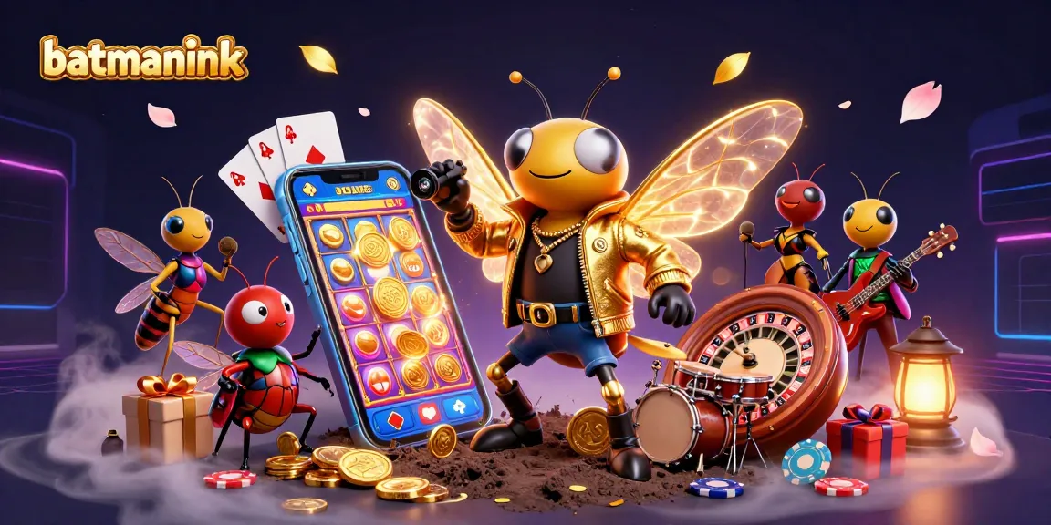 Experience the thrilling gaming action of batmanink with a rock star cicada and dynamic slot game elements.