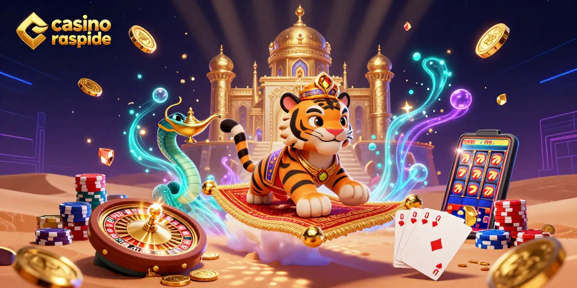 Les gains instantanés des casinos avec retrait rapide à travers un tigre sultan illustré et des jeux éblouissants.