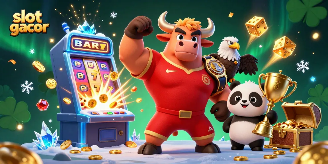 Spin to win big with slot gacor on a vibrant casino scene featuring cheerful characters!