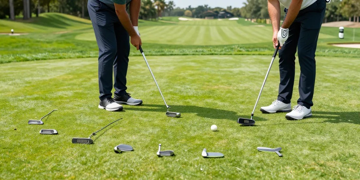Ulasan putter di https://puttperfection.com/putter-reviews menunjukkan seorang pegolf yang sedang berlatih di lapangan golf.