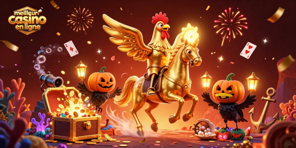 Profitez de la meilleure appli casino en ligne avec un roi coq doré, des cimes passionnantes et des éclats de lanternes dorées.